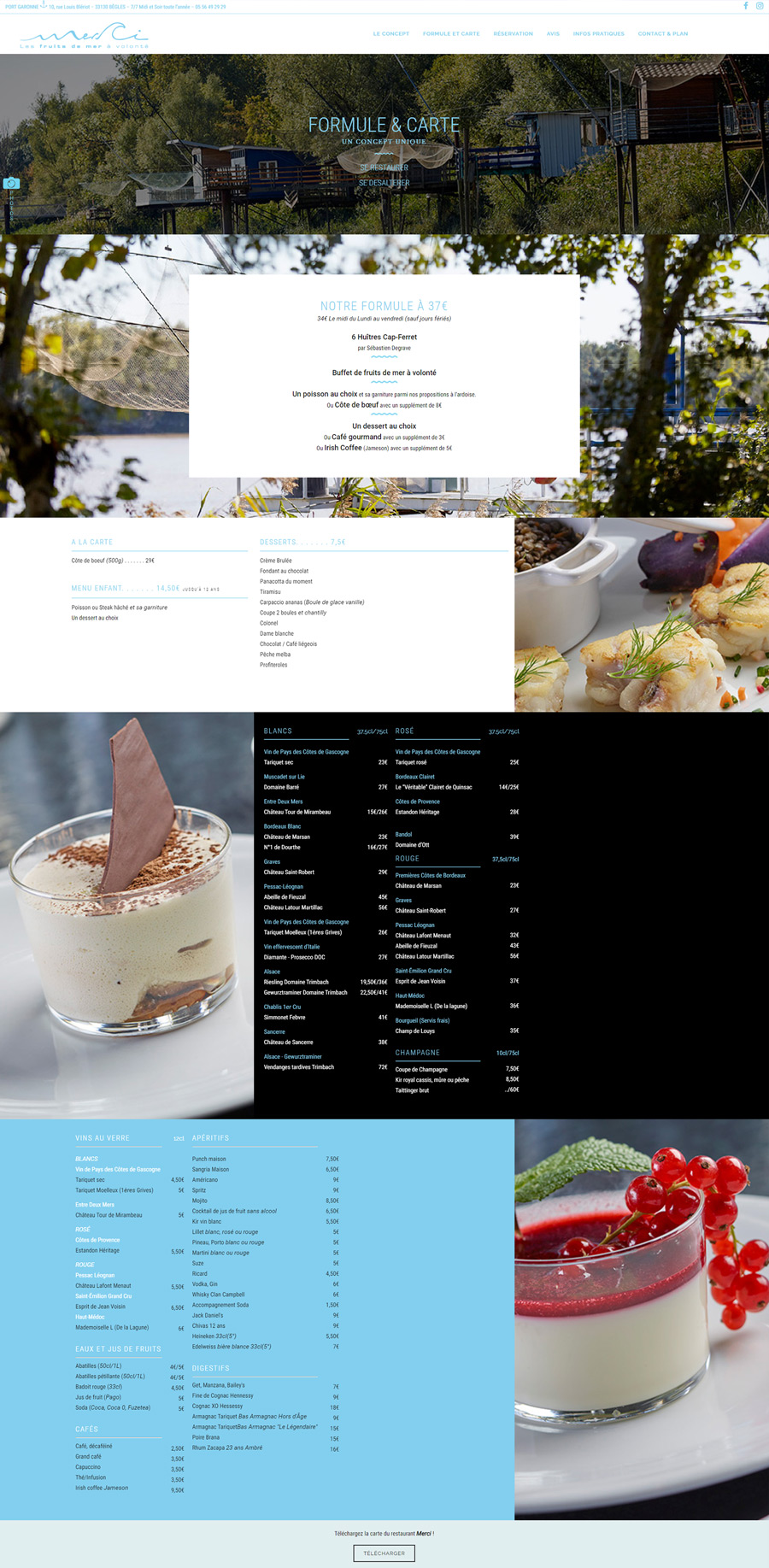 creation site internet restaurant bordeaux