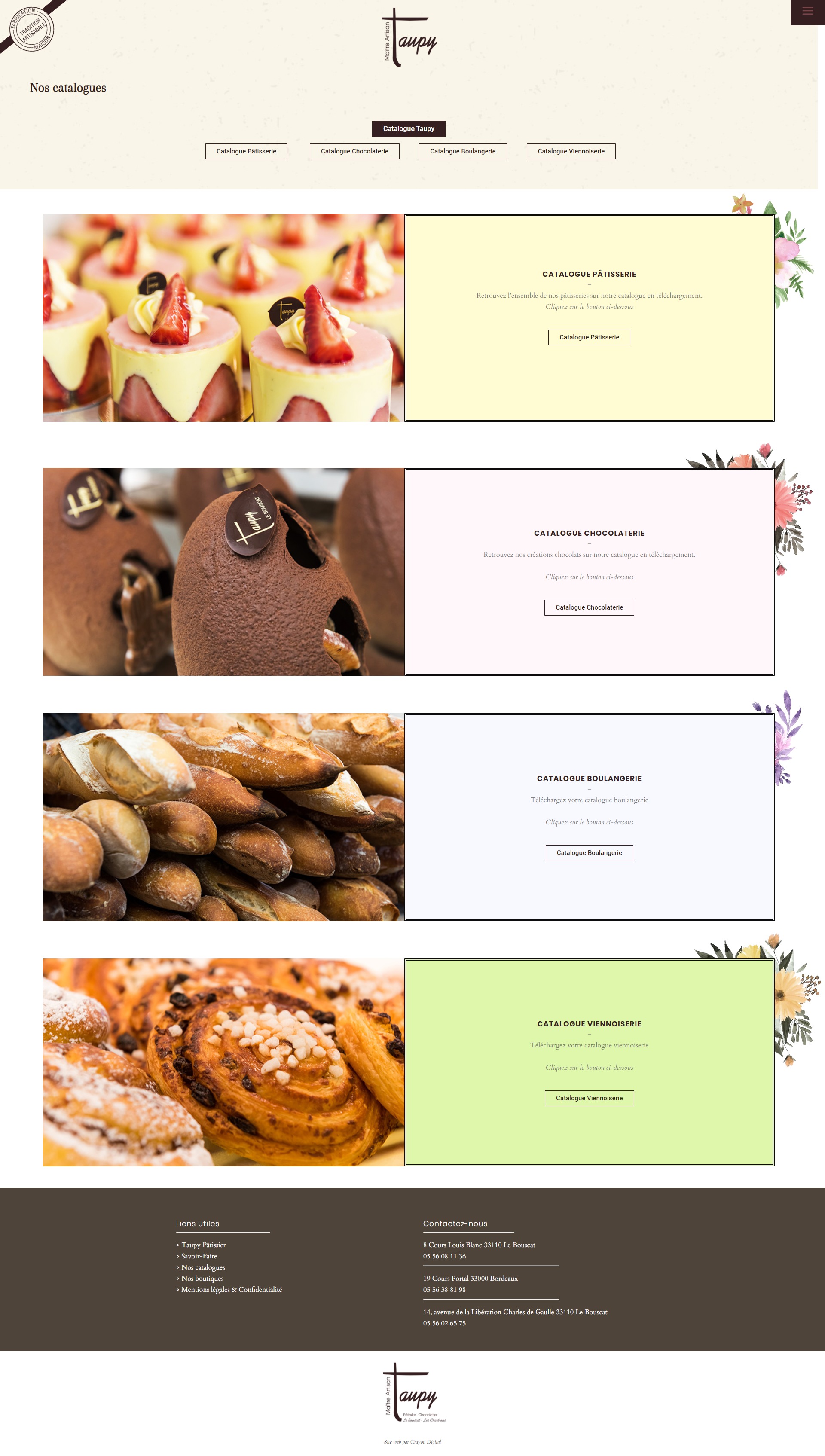 taupy chocolatier site web